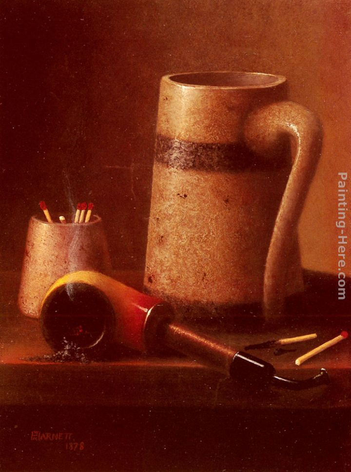 Still Life, Pipe And Mug painting - William Michael Harnett Still Life, Pipe And Mug art painting